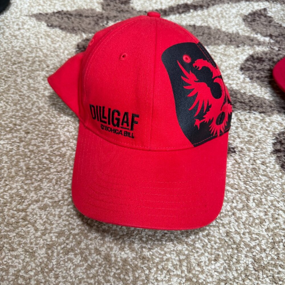 Red Diligaf Hat